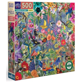 eeBoo Garden of Eden 500pc Square Puzzle จิ๊กซอว์รูปสวนของอีเดนแบบ 500 ชิ้น