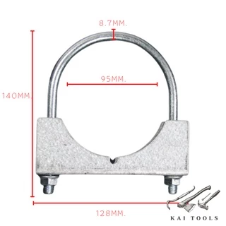 ยูโบลท์+ประกับ ยูโบลท์ประกับ U-Bolt Clamp เหล็กรัดท่อ (ยูแคล้ม) ยึดจับท่อ