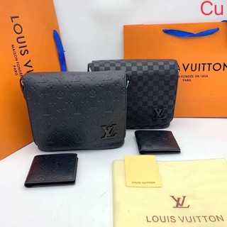 กระเป๋าสะพายข้างผู้ชาย กระเป๋าหลุยส์ Louisvuitton ไซค์10” กระเป๋าตังค์