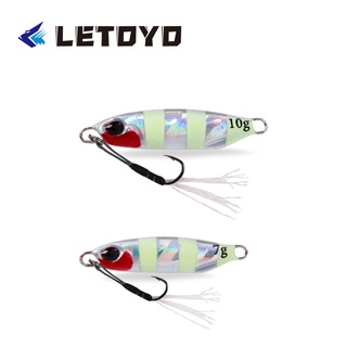 Letoyo จิ๊กโลหะไมโคร 7 กรัม 10 กรัม สําหรับเหยื่อตกปลาเทราท์ สีน้ําตาล 2022