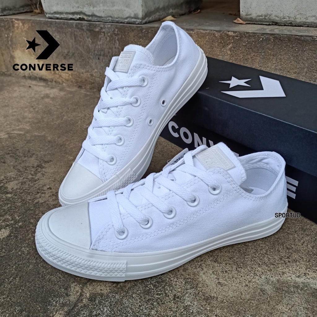 รองเท้าผ้าใบคอนเวิร์ส สีขาวล้วน CONVERSE รุ่น CTAS SEASONAL OX WHITE รหัส 1U-647S1WW