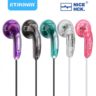 ETRONIK 2022 NiceHCK Incognito 3.5 มม. หูฟังแบบมีสาย HIFI 15.4 มม. หูฟังไมโครโฟนแบบไดนามิกหูฟังเพลงสเตอริโอ Vido MX500 PK1 IEM