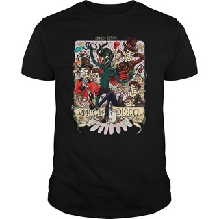 [S-5XL]เสื้อยืด พิมพ์ลาย Crazy Genius Panic At The Disco สไตล์คลาสสิก ไม่ซ้ําใคร สําหรับผู้ชาย 408553