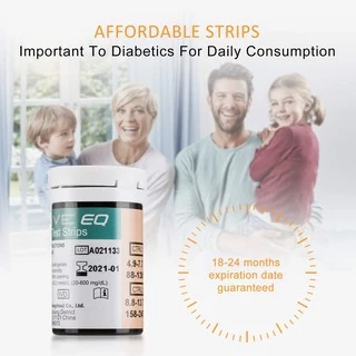 🔥พร้อมส่ง🔥 แผ่นตรวจน้ำตาล Exactive EQ Impulse Glucose test strips แผ่นทดสอบ