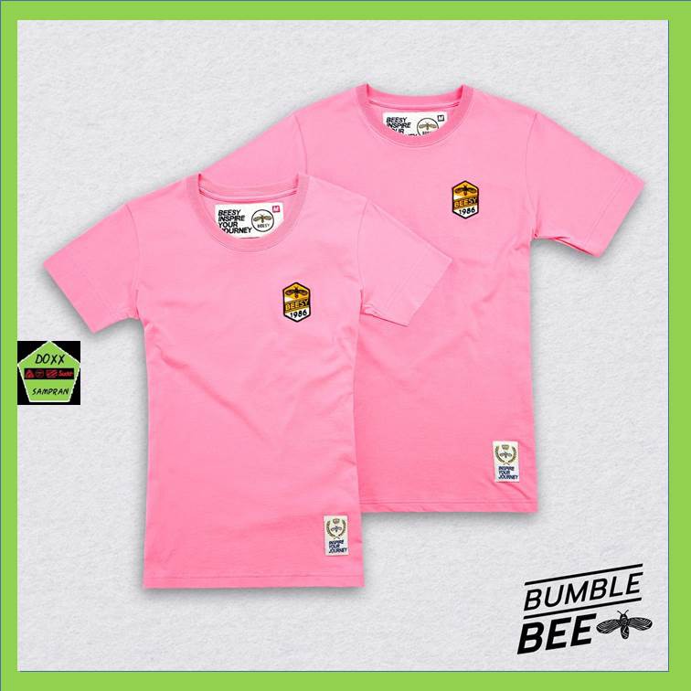 Beesy เสื้อคอกลม ชาย หญิง รุ่น Bubble Bee สีชมพู