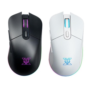 Mouse NUBWO ARCADIA X55 เมาส์เกมมิ่ง WIRELESS&amp;WIRED MACRO มีไฟ RGB ปรับ DPI ได้ เหมาะสำหรับเล่นเกม ของแท้ ประกันศูนย์