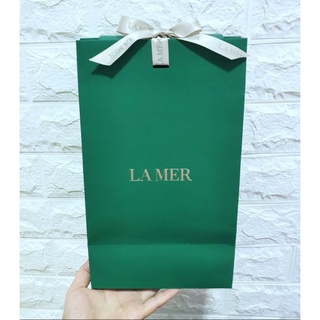 ถุงแบรนด์เนม Lamer พร้อมโบว์ Lamer ติดกับปากถุง ของแท้💯%จากเคาน์เตอร์ไทยค่ะ