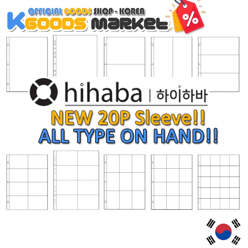 Hihaba Kpop Photocard Binder A4 Ring Pocket Sleeves