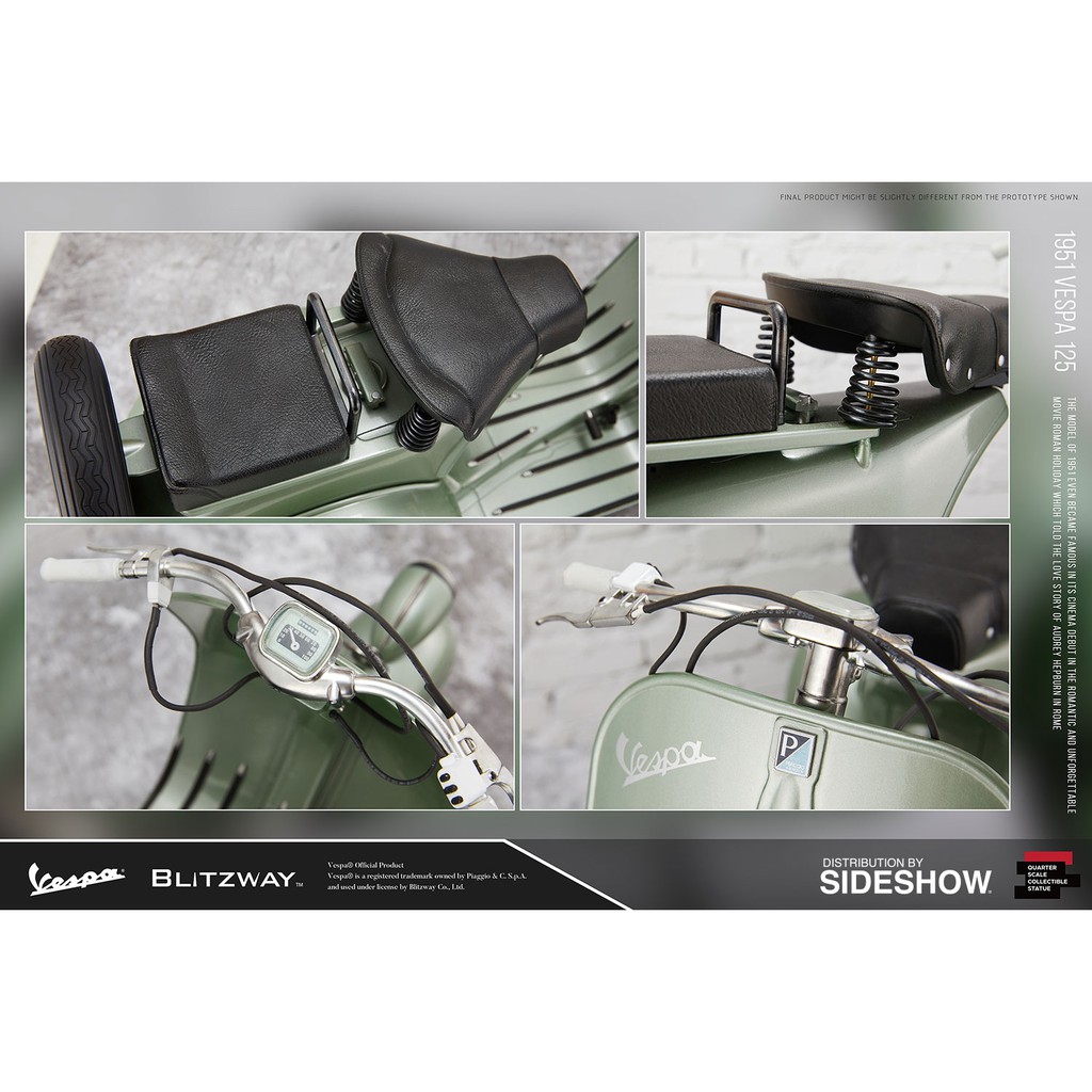 1951 Vespa 125 Statue by Blitzway 1:4 Scale - Roman Holiday | Shopee  Thailand