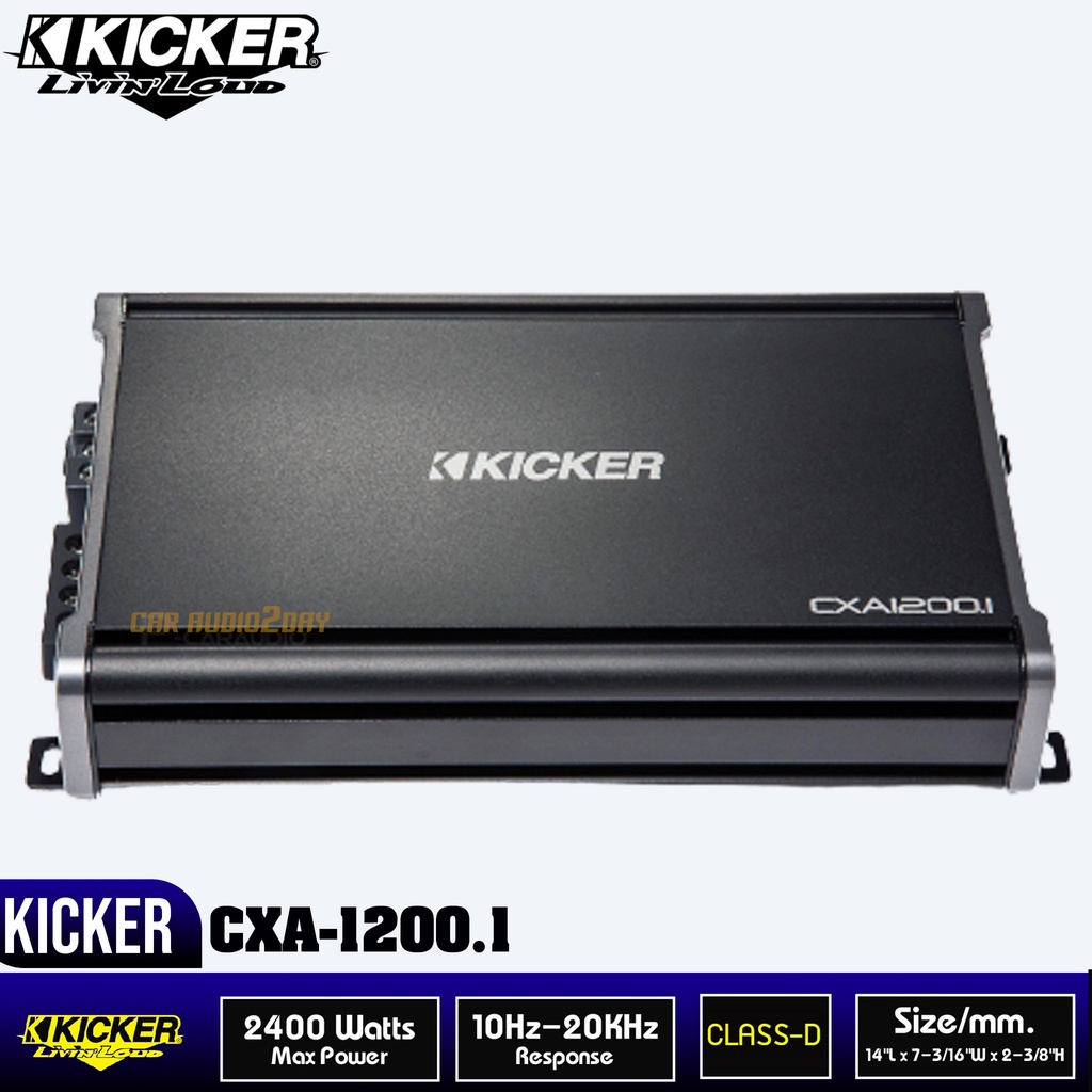KICKER CXA-1200.1 เพาเวอร์ แอมป์ CLASS-D 1200W ขับซับ ขับเสียงเบส