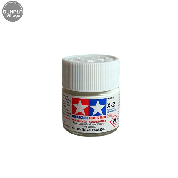 Tamiya 81502 Acrylic Mini X-2 White 45032714 4950344068920 (สี)