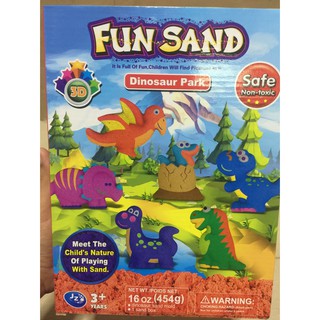 ทรายวิทยาศาสตร์ พร้อมแม่พิมพ์ไดโนเสาร์ มาครบเซ็ต Fun Sand