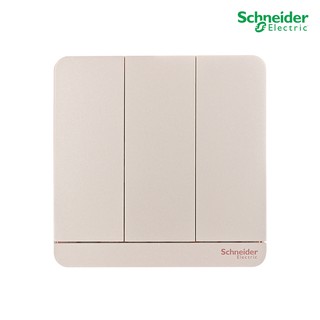 Schneider Electric สวิตช์ไฟทางเดียว 3 ช่อง, One Way Switch 16AX, 250V,รุ่น AvatarOn E - E8333L1_WG_G5