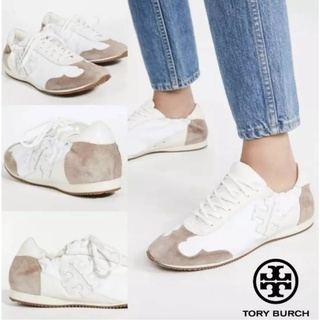 [เก็บ code ลดเพิ่ม 1500]พร้อมส่งในไทย📦Tory Burch Tory Sneakers  (100% Leather)**ของเเท้