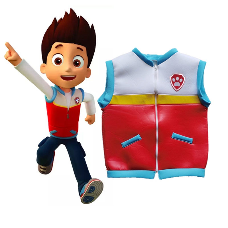 ชุดคอสเพลย์เสื้อกัปตันไรเดอร์เครื่องแต่งกายปาร์ตี้ฮาโลวีนสําหรับเด็กชุดคอสเพลย์ฮาโลวีนเด็ก ทีมพอแพทรอล หมาตัวน้อย ชุดแฟนซีปาร์ตี้ พร้อมหน้ากาก ชุดการ์ตูนกู้ภัยชุดคอสเพลย์ฮาโลวีนเด็กชุดการ์ตูนกู้ภัย