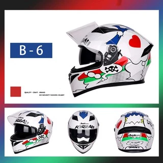 JIEKAI หมวกกันน็อกเต็มใบ แว่น2ชั้น อย่างดี (Size:M L XL) B1—B42