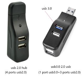 4 พอร์ต mini usb 3 . 0 2 . 0 hub high speed สําหรับอะแดปเตอร์แล็ปท็อปคอมพิวเตอร์