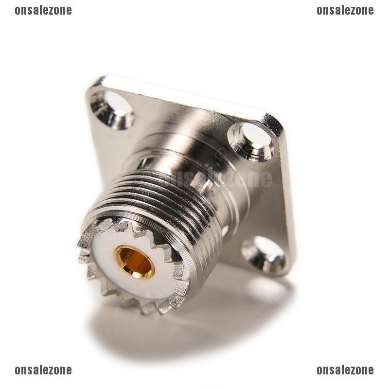 แจ็คเชื่อมต่อ SO239 UHF ตัวเมีย 4 รู 1 ชิ้น - onsalezone.th - ThaiPick