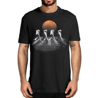 คอลูกเรือเสื้อยืด พิมพ์ลายนักบินอวกาศ In Walking In Space Occupy MarsS-5XL