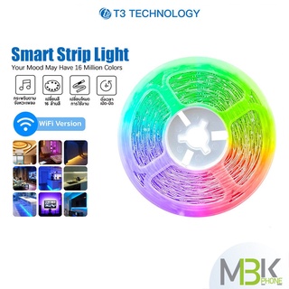 ไฟเส้น LED T3 Smart Strip Light ไฟเส้นแอลอีดีอัจฉริยะ ไฟเส้นตกแต่งห้อง LED ไฟประดับ ปรับได้มากถึง 16 ล้านสี (อะแดปเตอร์)