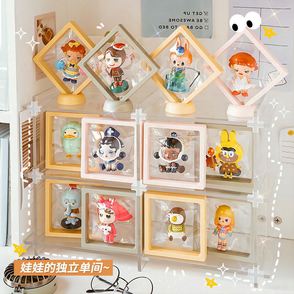 Sh021 กล่องเก็บเครื่องประดับ ต่างหู แหวน ป้องกันออกซิเดชั่น ป้องกันฝุ่น PE สีโปร่งใส