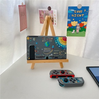 เคส TPU นิ่ม กันกระแทก ลายการ์ตูนจรวด ดาวเคราะห์น่ารัก สําหรับ Nintendo Switch OLED