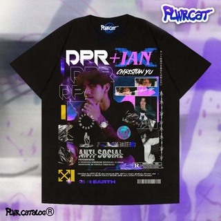 เสื้อยืดผ้าฝ้ายพิมพ์ลายคลาสสิก Khh / DPR IAN TEE / FLWRCAT