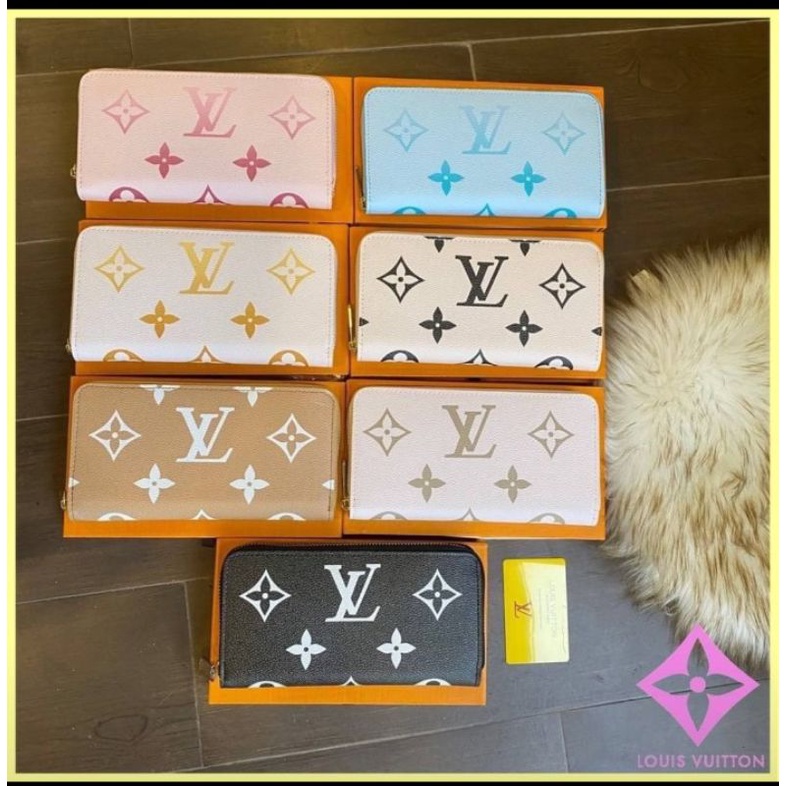 กระเป๋าสตางค์ใบยาว สไตล์หลุยส์ louis Vuitton หลุยส์เกรดพรีเมี่ยม กระเป๋าสตางค์แบบพับ พร้อมกล่องแบรนด