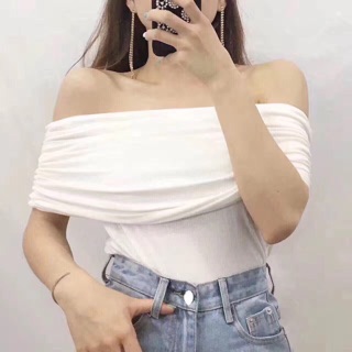 Hot !!!! !!! เสื้อเปิดไหล่ ผ้าเรย่อนเนื้อดี  ใส่ได้3 แบบ