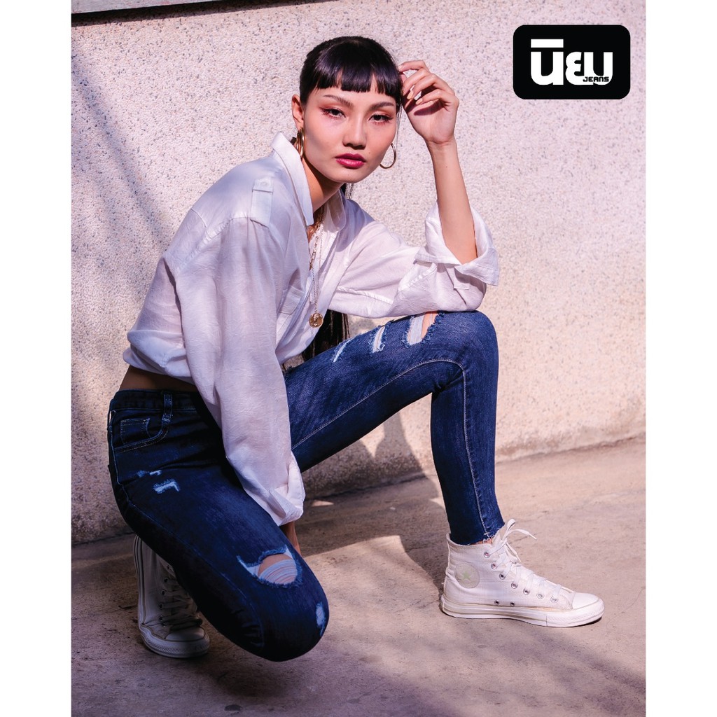 NiyomJeans Y14 Skinny shape กางเกงยีนส์สกินนี่