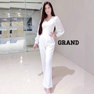 hbstation.shop เสื้อผ้าผู้หญิง Jumpsuit สีขาว พร้อมส่ง