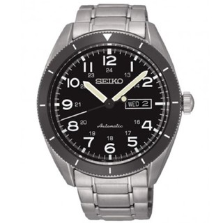 SEIKO นาฬิกาข้อมือผู้ชาย SPORTS 5 Automatic สายสแตนเลส สีเงิน/สีดำ รุ่น SRP711K1