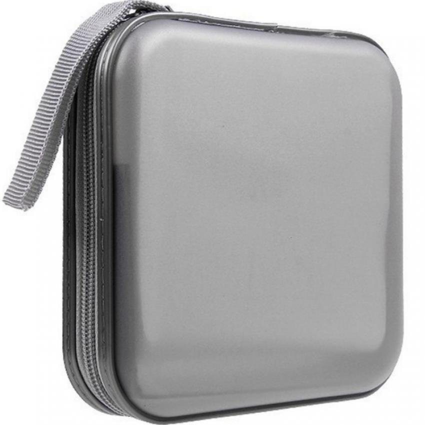 40 Disc CD DVD VCD DJ Storage Organizer Case Wallet Holder Album Bag Hard Box (Silver)
