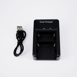 ที่ชาร์จแบตกล้อง LCD DUAL BATTERY CHARGER รหัสแบต F550 Small for Sony Camera