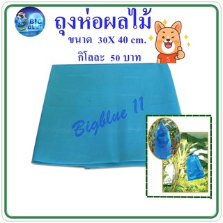 BIGBlue ถุงห่อผลไม้  ถุงห่อ  ถุงห่อกล้วย  ขนาด 30x40 cm. (1 kg)  แบบไม่เจาะรู รหัส 11850022