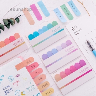 Jesunshop สติกกี้โน้ต ไล่โทนสี 6 สี