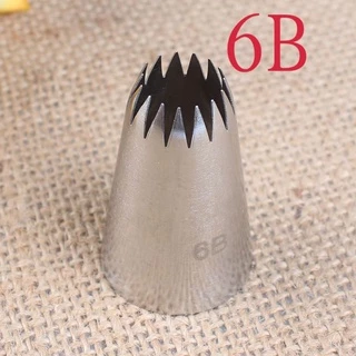 หัวบีบ6B, หัวบีบครีม6B, หัวบีบ,หัวบีบคุกกี้, หัวบีบแต่งหน้าเค้ก6B, อุปกรณ์เบเกอรี่