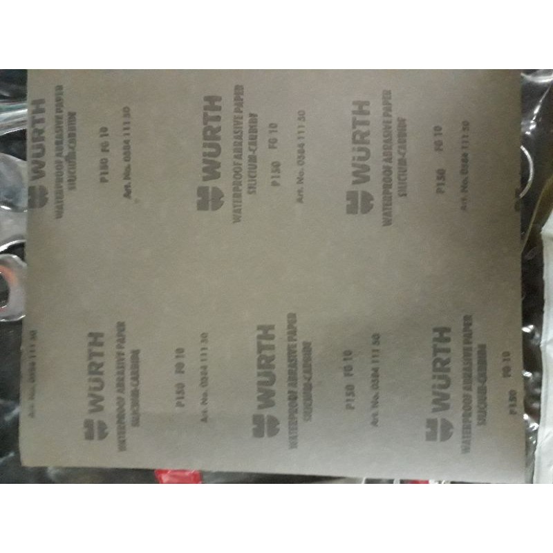 wurth กระดาษทราย อย่างดี ของเยอรมัน ขัดน้ำได้
