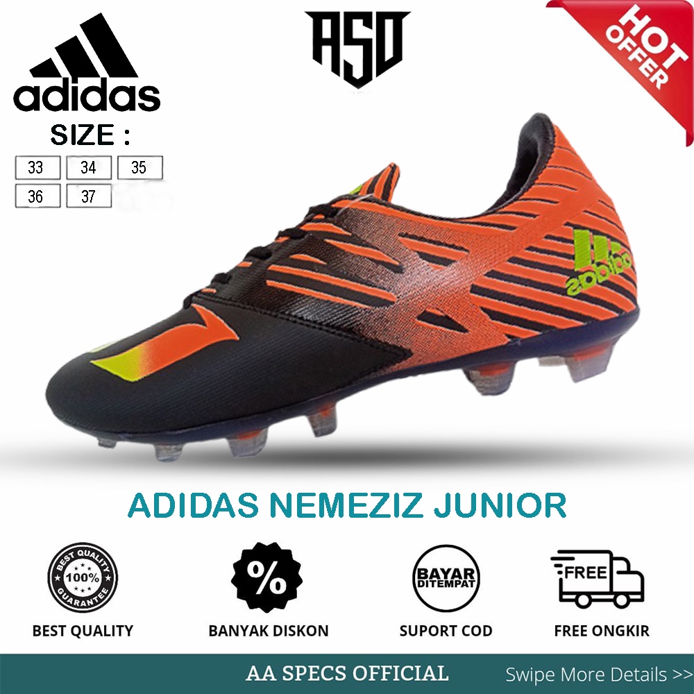 Original Adidas Nemeziz Messi Junior Predator รองเท้าฟุตบอลเด็ก ไซส์ 33 37