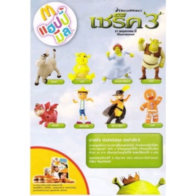 Shrek 3 ของเล่นแมคโดนัลด์ McDonald Happy Meal