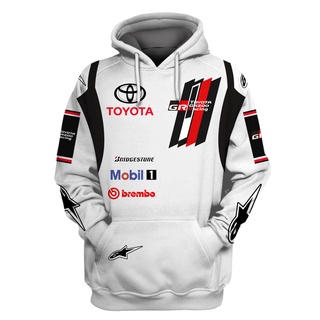 เสื้อกันหนาว มีฮู้ด ลาย Toyota GR Gazoo RacingKurt Busch Stewart-Haas