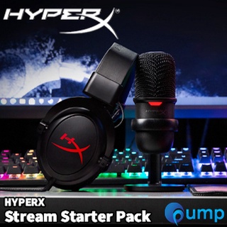 (ใส่โค้ด INC12EL ลดเพิ่ม 70.-) Hyperx Stream Starter Pack Headset &amp; Microphone