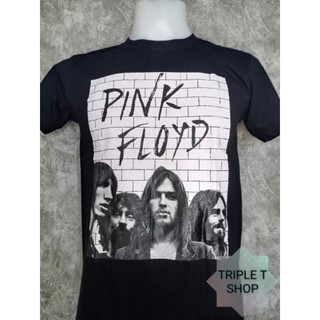 เสื้อยืดวงดนตรีเสื้อยืดคอกลม สกรีนลาย PINK FLOYD (รหัส 24)all size