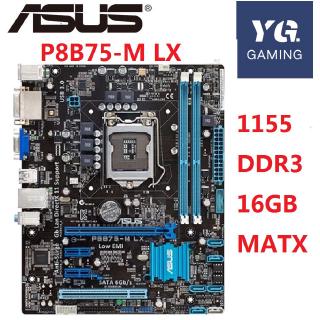 Asus P8B75-M LX Desktop Motherboard B75 Socket LGA 1155 i3 i5 i7 DDR3 16G uATX UEFI BIOS Original Used Mainboard On Sale