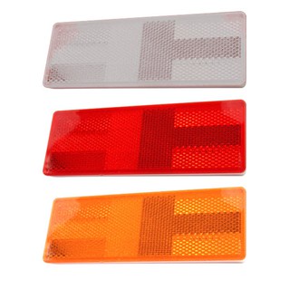 ♦️ส่งด่วน | ถูก | ของแท้ ♦️แผ่นทับทิมสะท้อนแสงพลาสติกสี่เหลี่ยม ขนาด 50x150มม.สำหรับติดรถบรรทุก มาตรฐานกรมขนส่งทางบก