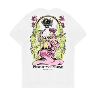 เสื้อยืดผู้ชาย เสื้อยืด ลาย Kizaru Origin PROPERTY Off NO ONE S-5XL