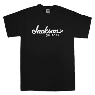 [COD]เสื้อยืดลําลอง แขนสั้น พิมพ์ลายโลโก้วงร็อคกีตาร์ Jackson เข้ากับทุกการแต่งกาย สําหรับผู้ชาย