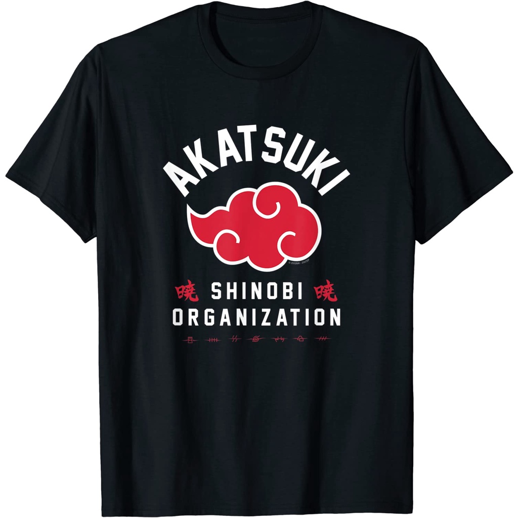 เสื้อยืด Naruto Shippuden Akatsuki Shinobi Organization เสื้อยืดผู้ใหญ่