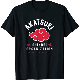 เสื้อยืดผ้าฝ้ายพรีเมี่ยม เสื้อยืด พิมพ์ลาย Naruto Shippuden Akatsuki Shinobi สําหรับผู้ใหญ่