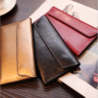 Leather กระเป๋าเงินใบยาว สำหรับสตรี Th